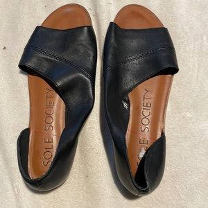 Sole Society black sandals size 8.5 M